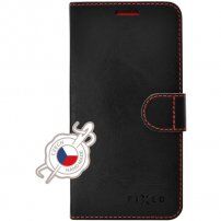 FIXED FIT pokrowiec flip z przeszyciem do iPhone 12 / 12 Pro - czarne