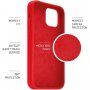 FIXED Flow etui silikonowe do iPhone 12 / 12 Pro - czerwony