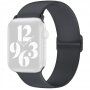 Silikonowy pasek z przesuwaną klamrą do Apple Watch 42mm / 41mm / 40mm / 38mm - ciemnoszary