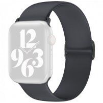 Silikonowy pasek z przesuwaną klamrą do Apple Watch 42mm / 41mm / 40mm / 38mm - ciemnoszary