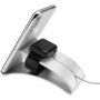 FIXED Frame WATCH stojak aluminiowy do iPhone / Apple Watch - srebrny