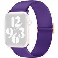 Silikonowy pasek z przesuwaną klamrą do Apple Watch 42mm / 41mm / 40mm / 38mm - fioletowy