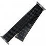 FIXED Nylon Strap pasek nylonowy do Apple Watch 42mm / 41mm / 40mm / 38mm - odblaskowo czarny