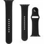 FIXED Silicone Strap pasek z krótszą i dłuższą klamrą do Apple Watch 42mm / 41mm / 40mm / 38mm - czarny