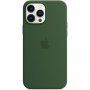 Oryginalne Apple etui silikonowe z MagSafe dla iPhone 13 Pro Max - koniczyna zielona