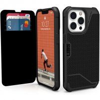 UAG Metropolis trwały pokrowiec flip do iPhone 13 Pro Max - kevlar czarny