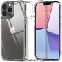 Spigen Quartz Hybrid błyszczące etui ze szklaną częścią tylną do iPhone 13 Pro Max - przezroczyste