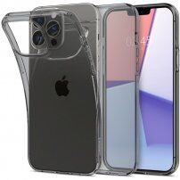 Spigen Crystal Flex etui przezroczyste do iPhone 13 Pro Max - czarny