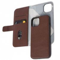 Decoded Wallet pokrowiec flip do iPhone 13 - brązowy