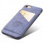Taokkim etui ochronne ze skóry PU z kieszenią w stylu retro do iPhone 6 / 6S - niebieskie