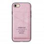 Taokkim etui ochronne ze skóry PU z kieszenią w stylu retro do iPhone 6 / 6S - różowy