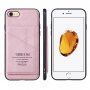 Taokkim etui ochronne ze skóry PU z kieszenią w stylu retro do iPhone 6 Plus / 6S Plus - różowy