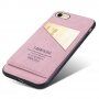 Taokkim etui ochronne ze skóry PU z kieszenią w stylu retro do iPhone 6 Plus / 6S Plus - różowy