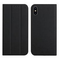 Magnetyczny pokrowiec flip do iPhone XS Max - czarne