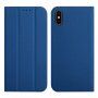 Magnetyczny pokrowiec flip do iPhone XS Max - królewski niebieski