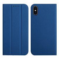 Magnetyczny pokrowiec flip do iPhone XS Max - królewski niebieski