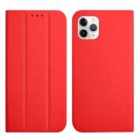 Magnetyczny pokrowiec flip do iPhone 11 Pro Max - czerwony