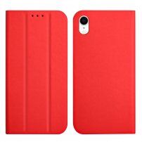 Magnetyczny pokrowiec flip do iPhone XR - czerwony
