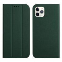 Magnetyczny pokrowiec flip do iPhone 11 Pro - ciemnozielony