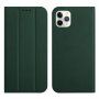 Magnetyczny pokrowiec flip do iPhone 11 Pro Max - ciemnozielony