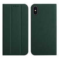 Magnetyczny pokrowiec flip do iPhone X / XS - zielony