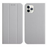 Magnetyczny pokrowiec flip do iPhone 12 Pro Max - szare