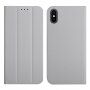 Magnetyczny pokrowiec flip do iPhone X / XS - szare