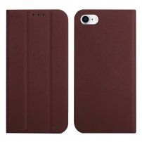 Magnetyczny pokrowiec flip do iPhone SE (2020/2022) / 8 / 7 - brązowy