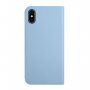 Magnetyczny pokrowiec flip do iPhone X / XS - niebieskie