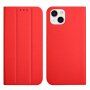 Magnetyczny pokrowiec flip do iPhone 13 mini - czerwony