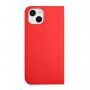 Magnetyczny pokrowiec flip do iPhone 13 mini - czerwony