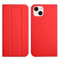 Magnetyczny pokrowiec flip do iPhone 13 - czerwony