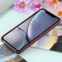 Etui silikonowe ze wsparciem Magsafe ładowania do iPhone XR - bordowe