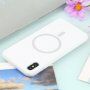 Etui silikonowe ze wsparciem Magsafe ładowania do iPhone XR - biały