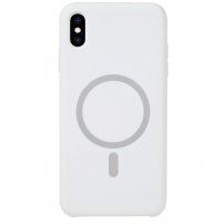 Etui silikonowe ze wsparciem Magsafe ładowania do iPhone XS Max - biały