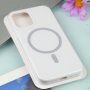 Etui silikonowe ze wsparciem Magsafe ładowania do iPhone 12 Pro Max - biały