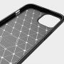 Trwałe etui z teksturą szlifowaną do iPhone 13 - czarny