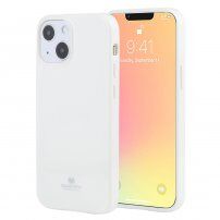 Goospery etui błyszczące z miękkiego plastiku do iPhone 13 - biały