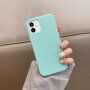 Silikonowe etui z plecionym wzorem do iPhone 13 Pro - miętowe