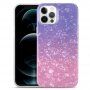 Etui odporne na uderzenia z teksturą skorupy do iPhone 11 Pro - fioletowo-różowy