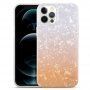 Etui odporne na uderzenia z teksturą skorupy do iPhone 11 Pro - pomarańczowo-biały