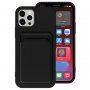 Etui z kieszenią na karty do iPhone 12 - czarny