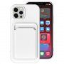 Etui z kieszenią na karty do iPhone 12 - biały