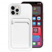 Etui z kieszenią na karty do iPhone 12 mini - biały