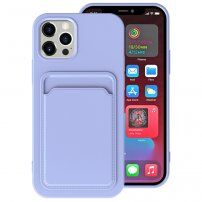 Etui z kieszenią na karty do iPhone 13 Pro Max - fioletowy