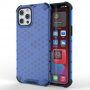 Etui ze strukturą plastra miodu dla iPhone 13 Pro Max - niebieskie