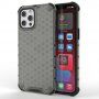 Etui ze strukturą plastra miodu dla iPhone 13 Pro Max - czarny