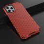 Etui ze strukturą plastra miodu dla iPhone 13 Pro Max - czerwony