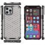 Etui ze strukturą plastra miodu dla iPhone 13 Pro Max - biały