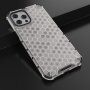 Etui ze strukturą plastra miodu dla iPhone 13 Pro Max - biały